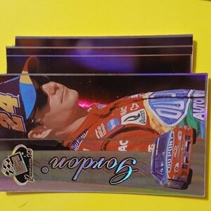 JEFF GORDON  AUTHENTIC PRESS PASS PREMIUM REFLECTOR DIE-CUT CARD  SP

2000 Press